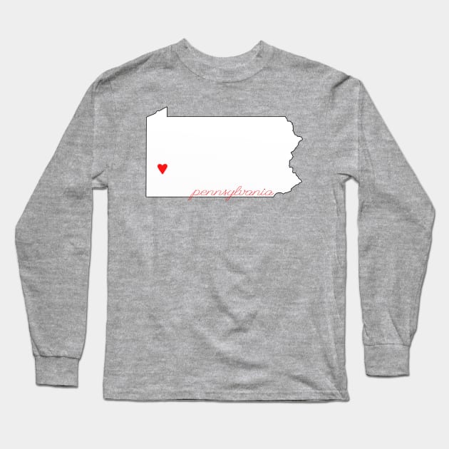 Pittsburgh PA Long Sleeve T-Shirt by kiramrob